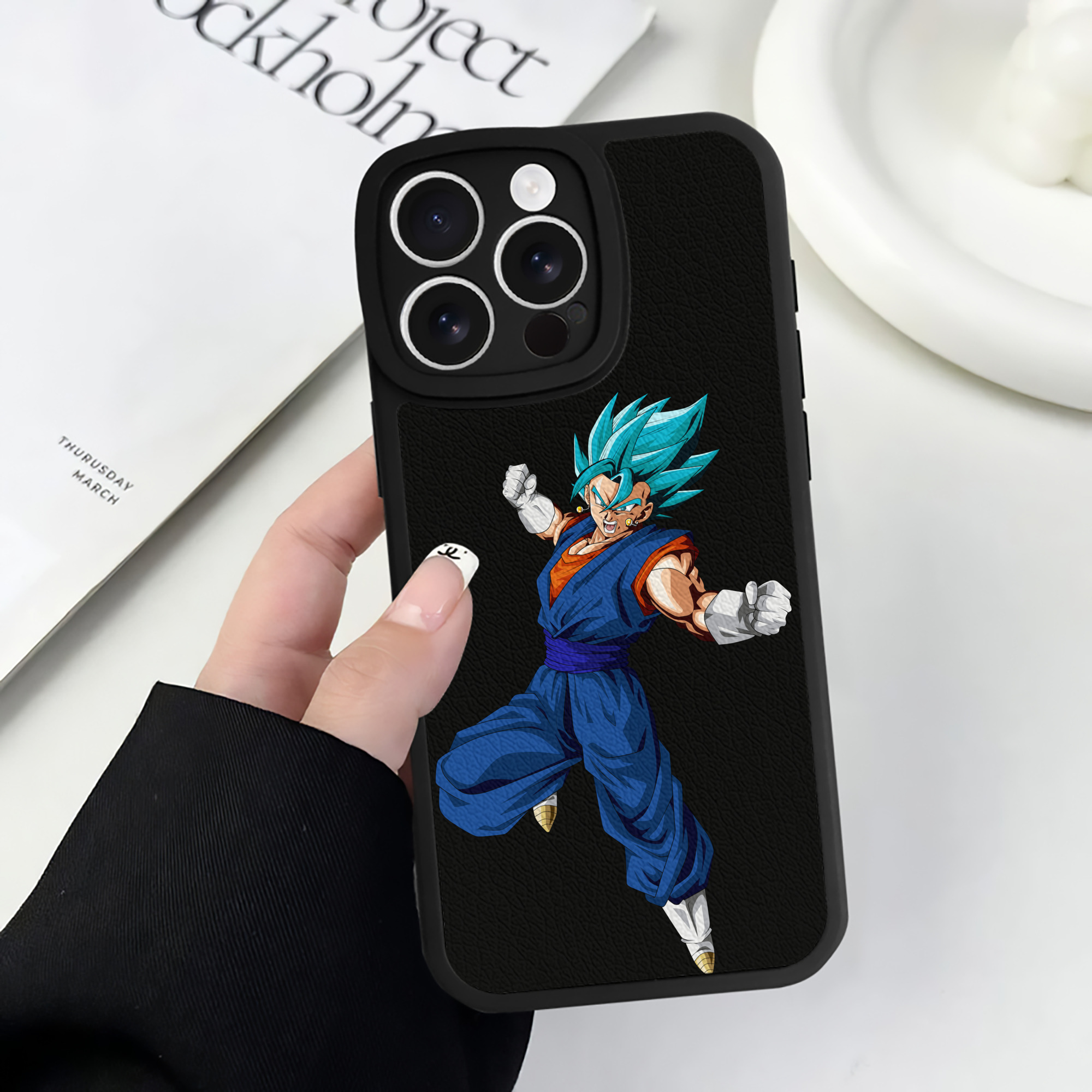 （画像用） ドラゴンボール ベジット DRAGON BALL Vegetto 【iPhone 16シリーズ対応】シリコンスマホケース（レザー調） 材質：シリコン